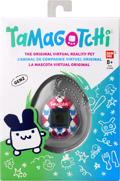 Zabawka interaktywna Tamagotchi Argyle Heart P2 PDQ 82540 (3701405825409) - obraz 1