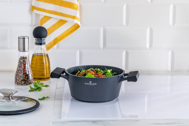 Garnek Zwieger Black Stone z pokrywką 24 cm (5903357373559) - obraz 7