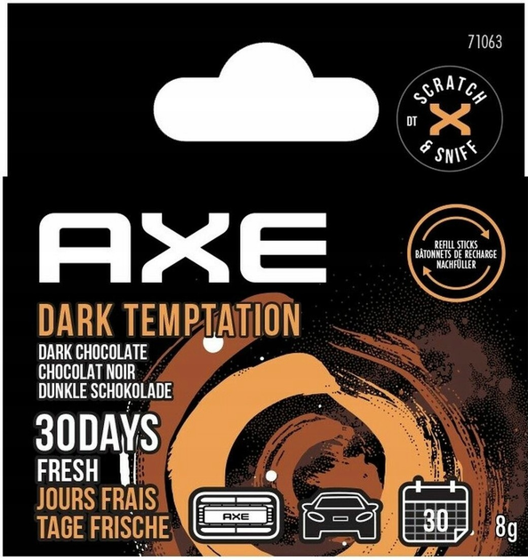 Odświeżacz samochodowy AXE Dark Temptation (5010555710632) - obraz 1