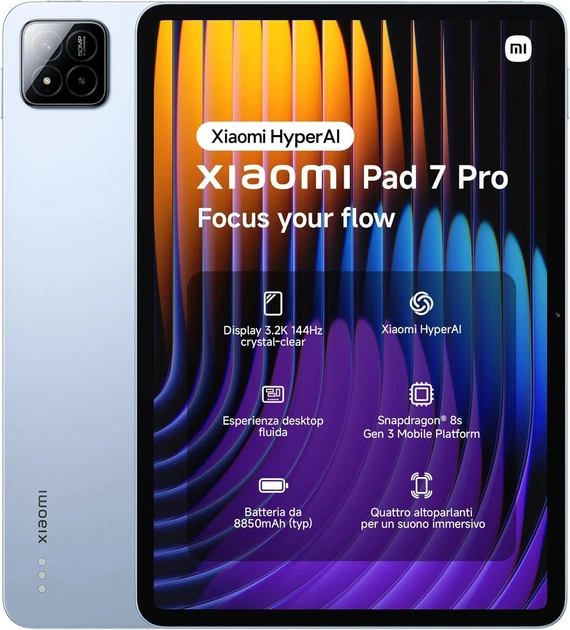 【hoboten2010さま専用】xiaomi pad7 Планшет Xiaomi Pad 7 Pro Wi-Fi 12/512GB Blue – фото, відгуки