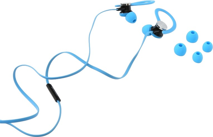 Навушники Platinet Sport Earphones + Armband Blue (PM1070BL) - зображення 1