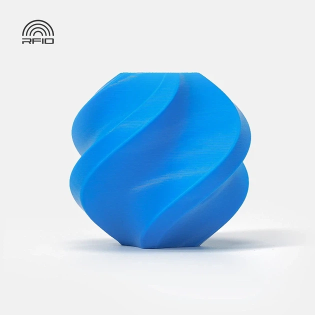 Пластик Bambu Lab PLA Basic Cyan (10603) Блакитний філамент для 3D-принтера з RFID-міткою. З котушкою. - Фото 1 Пластик Bambu Lab PLA Basic Cyan (10603) Блакитний філамент для 3D-принтера з RFID-міткою. З котушкою. - зображення 1