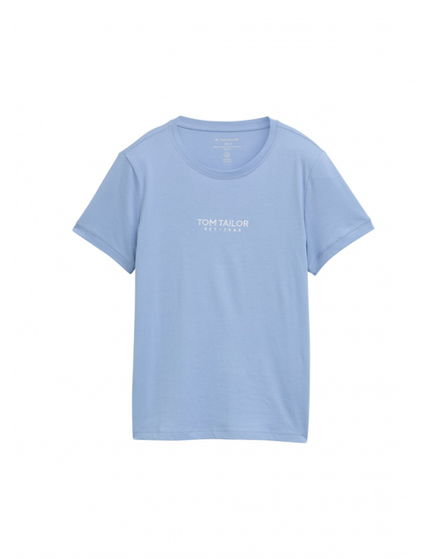 Футболка Tom Tailor women's T-shirt XL Блакитний 1045543-37106 - Фото 4 Футболка Tom Tailor women's T-shirt XL Блакитний 1045543-37106 - изображение 4