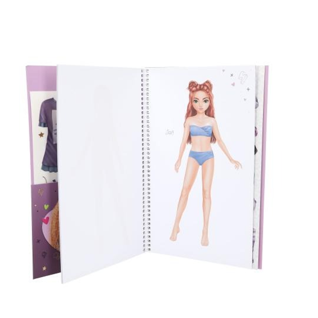 Zestaw kreatywny Depesche Dress Me Up Big Top Model z naklejkami Rebel Kitty 13387A (4010070695538) - obraz 4