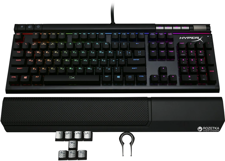Клавиатура проводная HyperX Alloy Elite RGB Cherry MX Red USB (HX-KB2RD2-RU/R1) - Фото 7 Клавиатура проводная HyperX Alloy Elite RGB Cherry MX Red USB (HX-KB2RD2-RU/R1) - изображение 7