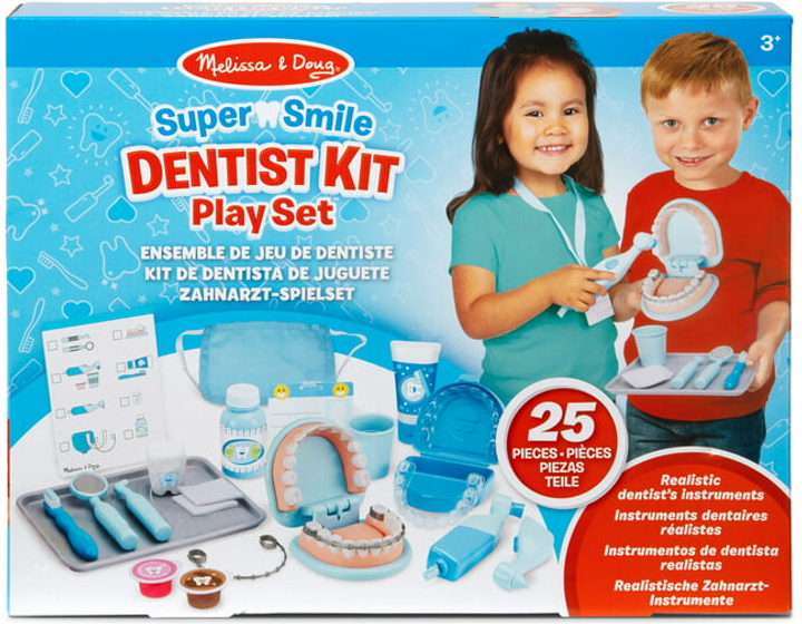 Медичний ігровий набір Melissa & Doug Super Smile Dentist Kit Play (0000772086110) (955555910039286) - Уцінка - зображення 1