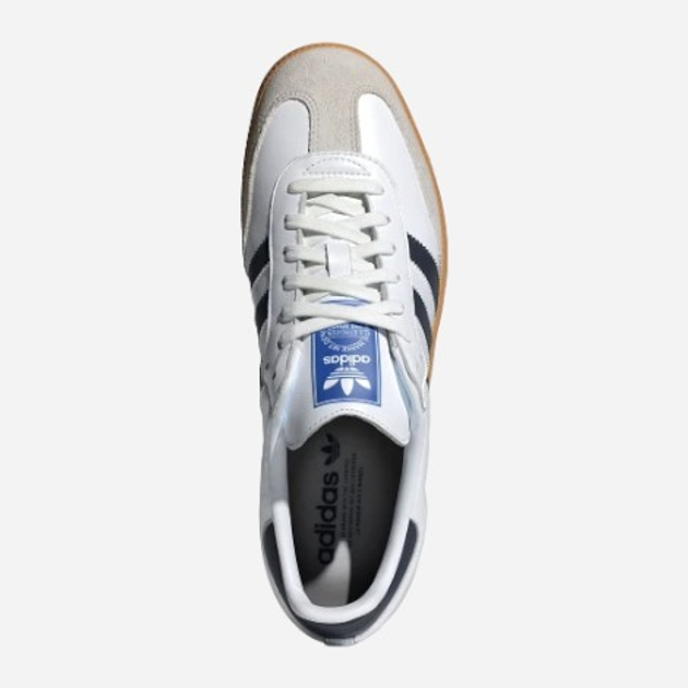 Чоловічі кеди низькі adidas Originals Samba OG IF3814 47.5 (12UK) Білий/Темно-синій (4066759174702) (955555906335391) - Уцінка - зображення 5