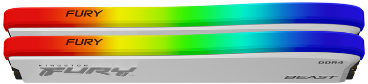 Pamiec Kingston Fury DDR4-3200 32768MB PC4-25600 (Kit of 2x16384) Beast RGB Special Edition White (KF432C16BWAK2/32) (955555906991219) - Outlet - obraz 4