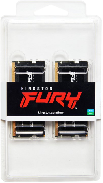 Pamiec Kingston Kingston Fury SODIMM DDR5-4800 32768MB PC5-38400 (Kit of 2x16384) Impact Black (KF548S38IBK2-32) (955555907105918) - Outlet - obraz 3