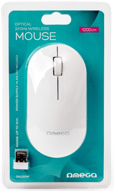 Mysz Omega OM260W Wireless White - obraz 6