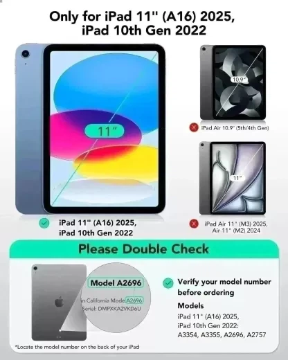Защитное стекло с аппликатором ESR UltraFit Classic Screen Protector (2 шт.) для iPad 11" A16 (2025) | iPad 10.9" (2022) (1E11600102) - изображение 8
