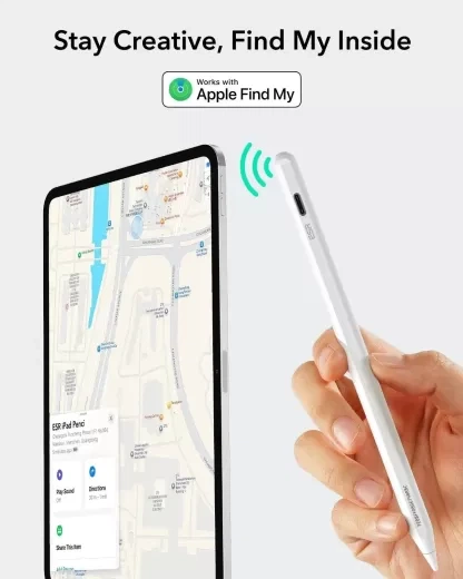 Стілус ESR Geo Digital Pencil White со встроенным Find My - изображение 4