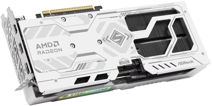 Відеокарта ASRock PCI-Ex Radeon RX 9060 XT Steel Legend 16 GB OC GDDR6 (128bit) (3320/20000) (HDMI, 2 x DisplayPort) (RX9060XT SL 16GO) - зображення 7