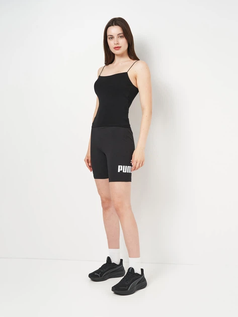 Велосипедки женские Puma Ess No. 1 Logo 7'' Short Leggings 68243201 XL Black (4067983476730) - изображение 6