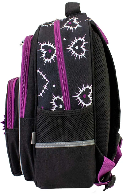 Рюкзак шкільний MAXI L 15" 38x28x19 см Чорний (MX85428) - Фото 2 Рюкзак шкільний MAXI L 15" 38x28x19 см Чорний (MX85428) - зображення 2