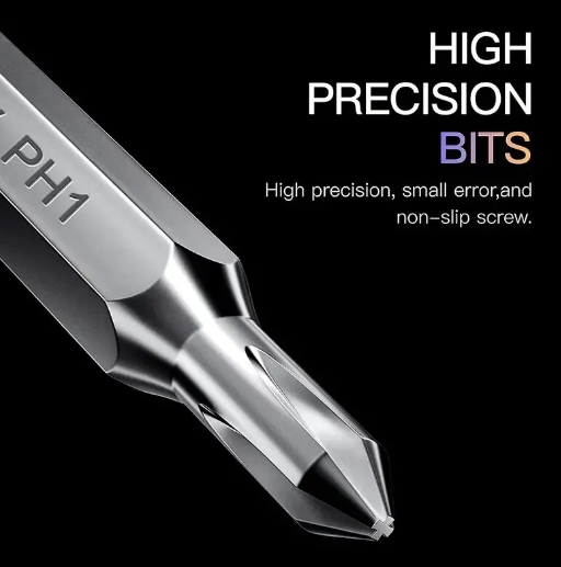 Викрутка Precision Screwdriver Set з набором прецизійних біт 32 шт для ремонту ПК ноутбуків Grey - зображення 5