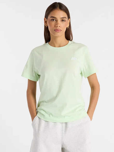 T-shirt damski bawełniany New Balance Sport Essentials Jersey WT41509 L Seledynowa (197967348198) - obraz 1