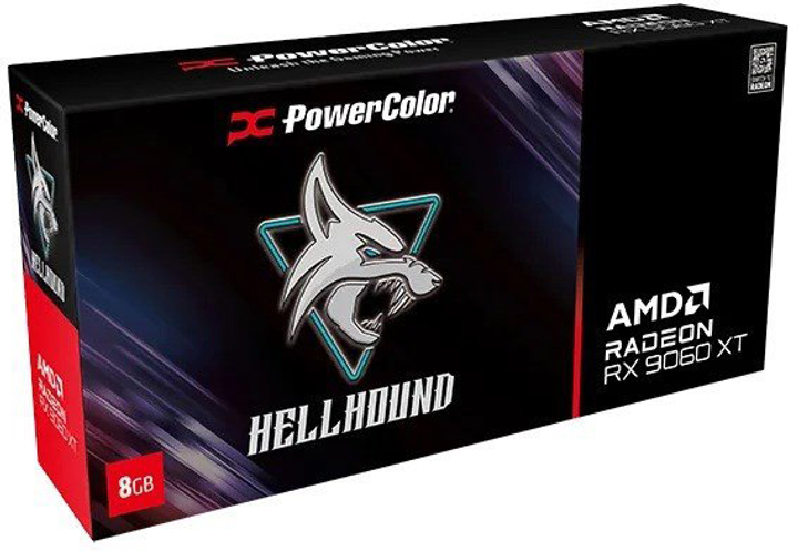Відеокарта Powercolor PCI-Ex Radeon RX 9060 XT Hellhound OC 8 GB GDDR6 (128bit) (3310/20000) (HDMI, 2 x DisplayPort) (4713436175971) - зображення 6