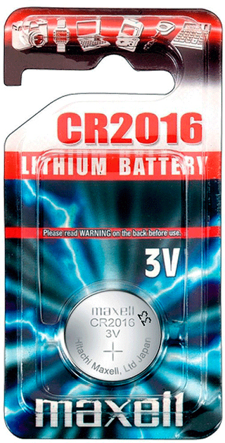 Baterie litowe Maxell CR2016 1 szt. ( 11239100) - obraz 1