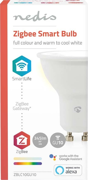 Inteligentna żarówka Nedis SmartLife Full Colour 4.7 W GU10 (5412810414437) - obraz 6