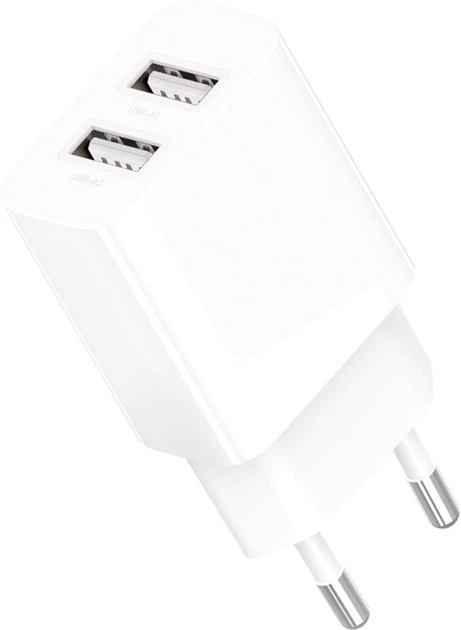 Зарядное устройство для Gelius Simple GP-HC059 (2 USB/2.4A) + кабель Lightning Белый (2099901004475) - Фото 2 Зарядное устройство для Gelius Simple GP-HC059 (2 USB/2.4A) + кабель Lightning Белый (2099901004475) - изображение 2