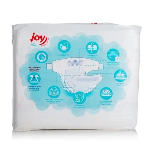 Підгузники Joy Soft Protection розмір 3, 4-9 кг, 56 шт – Безпечно