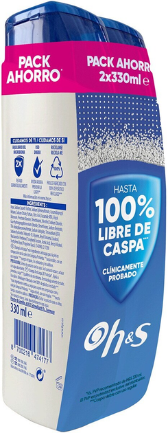 Набір шампунів проти лупи Head & Shoulders Menthol Fresh 2 x 330 мл (8700216474177) - зображення 2
