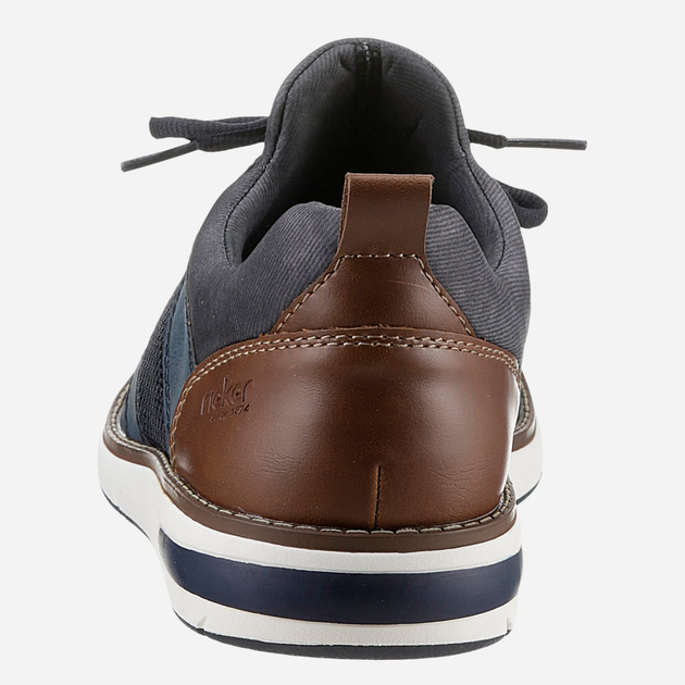Sneakersy męskie do kostki RIEKER RIE11351-14 47 Niebieskie - obraz 4
