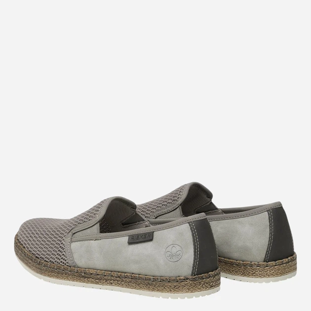 Чоловічі еспадрильї RIEKER RIEB5265-43 41 Сірі (4060596196576) - зображення 3