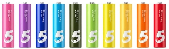 Батарейка ZMI Alkaline Battery ZI5 Rainbow AA 40шт - Фото 2 Батарейка ZMI Alkaline Battery ZI5 Rainbow AA 40шт - изображение 2