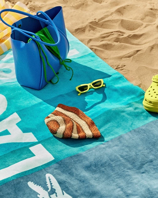 Полотенце хлопковое Lacoste Home Cotton Beach Towel Пляжное 180х90 см Ombre Blocks Logo (1159808882) - Фото 5 Полотенце хлопковое Lacoste Home Cotton Beach Towel Пляжное 180х90 см Ombre Blocks Logo (1159808882) - изображение 5