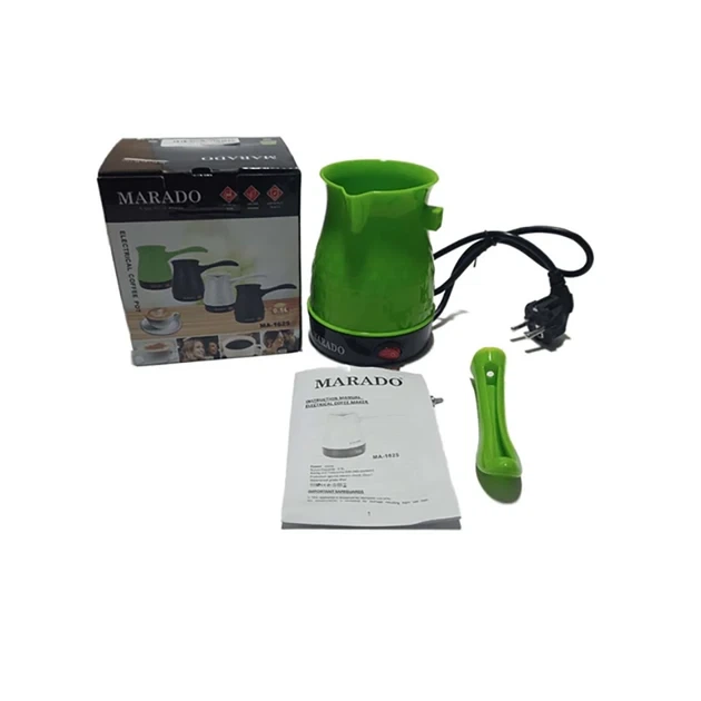 Кофеварка Електротурка 500ml 600W Marado MA-1625 Green турка электрическая - изображение 4