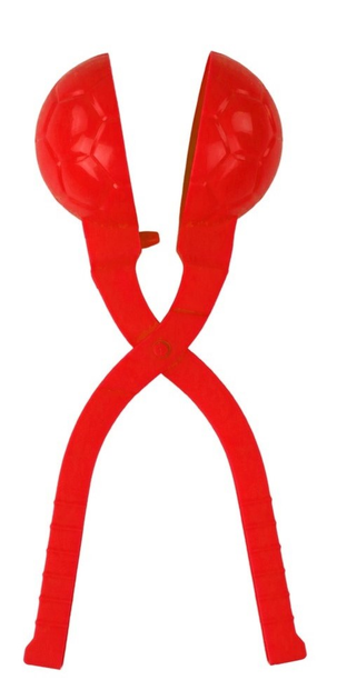 Maszynka do robienia śnieżek LEAN Toys Śnieżkomat Wzór Piłki Czerwona (5905991007579) - obraz 1
