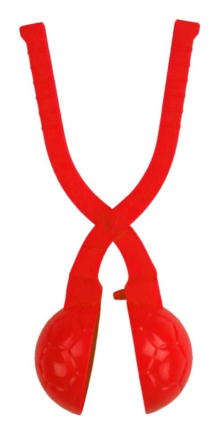 Maszynka do robienia śnieżek LEAN Toys Śnieżkomat Wzór Piłki Czerwona (5905991007579) - obraz 2