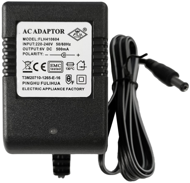 Ładowarka LEAN Toys do auta na akumulator z diodą LED 6V 500mA 1252 (5907625586092) - obraz 1