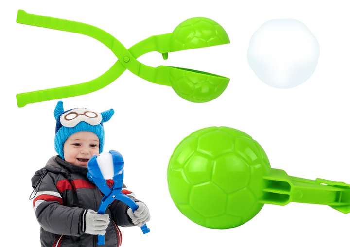 Maszynka do robienia śnieżek LEAN Toys Śnieżkomat Wzór Piłki Zielona (5905991004189) - obraz 6