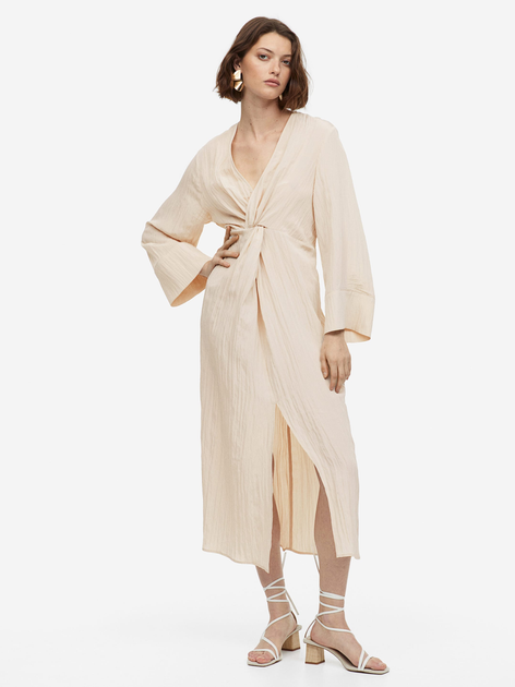 Сукня довга літня жіноча H&M 1167150003c26 L Бежева від Rozetka на платформі USKIDKA Акція на Сукня довга літня жіноча H&M 1167150003c26 L Бежева від Rozetka