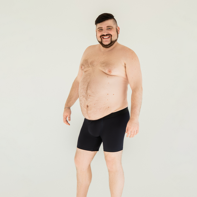 Чоловічі анатомічні боксери Anatomic Long w/skew fly Plus, Black Series, темно-синій 8XL LPS140-46 - зображення 2