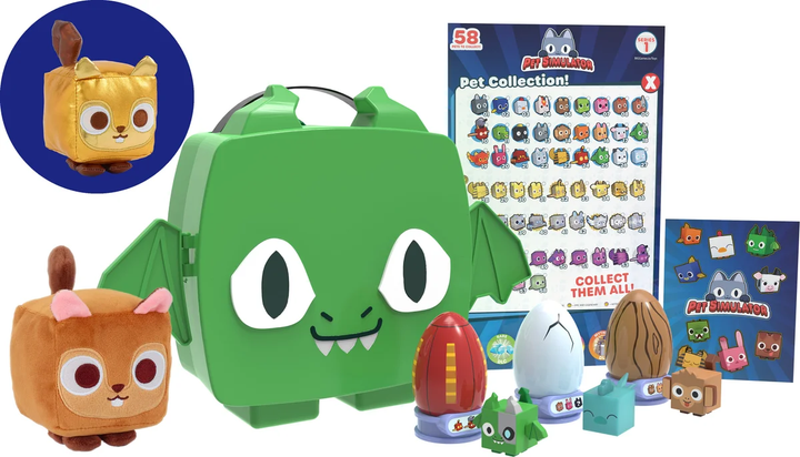 Zestaw figurek PhatMojo Pet Simulator Collector Bundle Green Dragon S2 (810087211547) - obraz 5