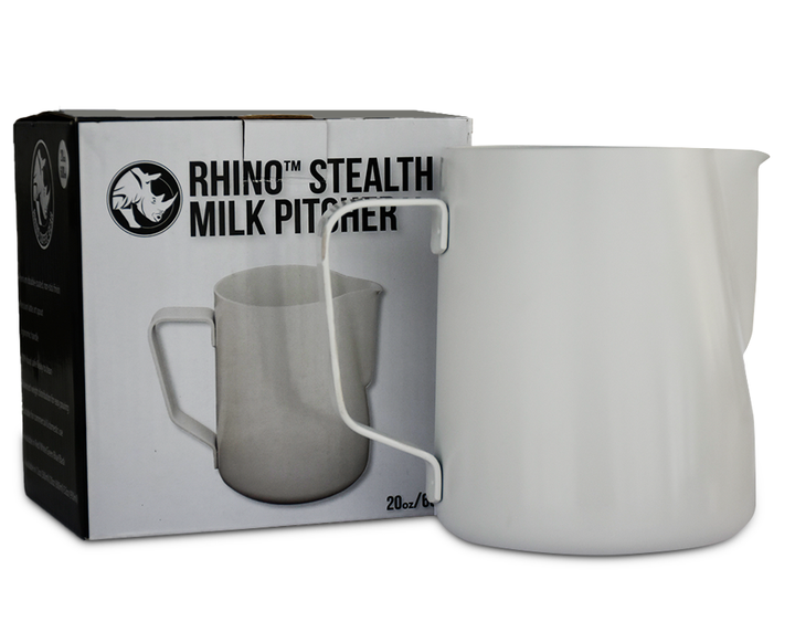 Пітчер Rhino 600 Coffee Gear Stealth White Teflon Білий молочник - зображення 7