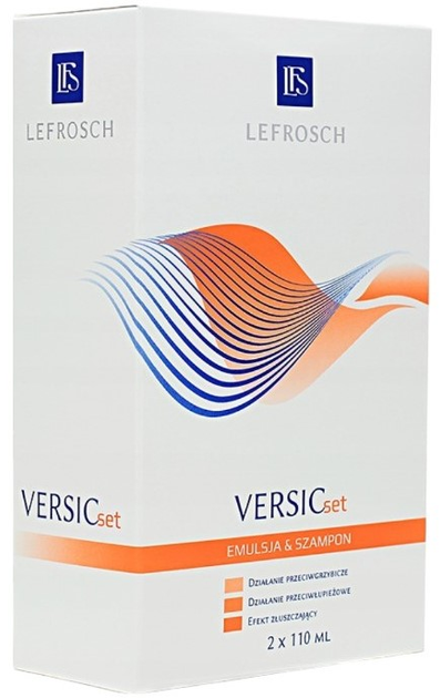Zestaw kosmetyków do pielęgnacji LeFrosch Capitis Duo szampon do włosów 110 ml + Versic emulsja na łupież pstry 110 ml (5907612710776) - obraz 2