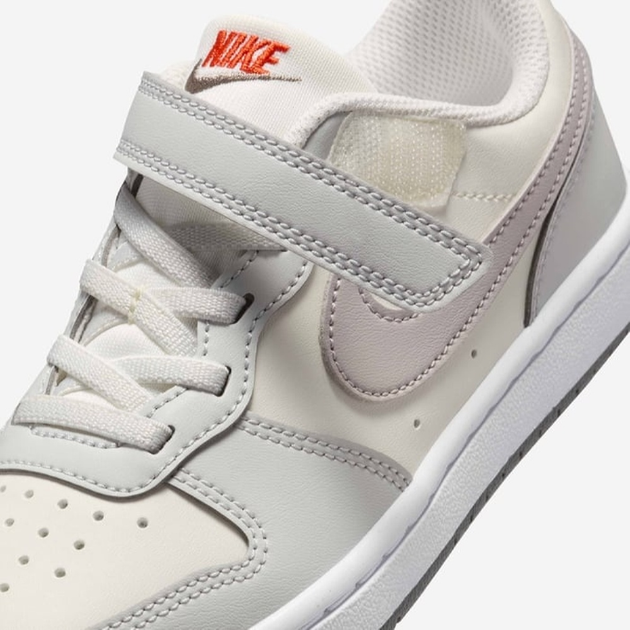 Дитячі кеди для хлопчика Nike Court Borough Low Recraft (Ps) DV5457-127 32 Sail/Photon Dust/Picante Red/College Grey (197863501437) - зображення 7