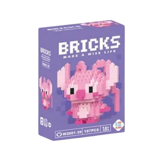 Конструктор фигурка Пиксели BRICKS Angel Ангел Стич Lilo & Stitch - изображение 2