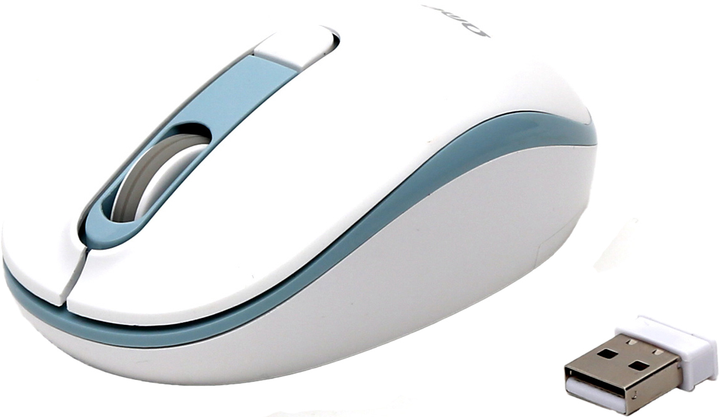 Mysz Omega OM-220 Wireless White/Blue (OM220WB) - obraz 3