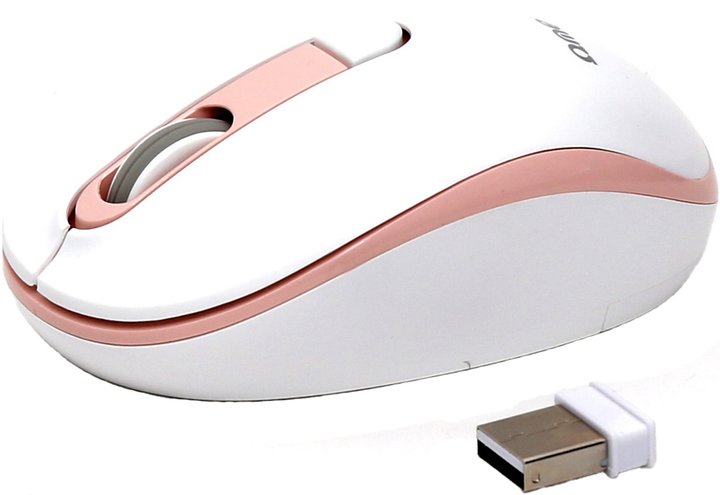 Mysz Omega OM-220 Wireless White/Pink (OM220WP) - obraz 3