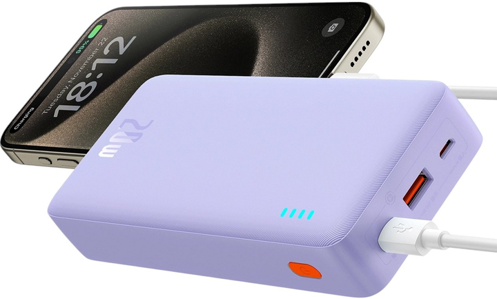 УМБ Baseus Airpow 20000 mAh 20W Purple (6932172648701) - зображення 3