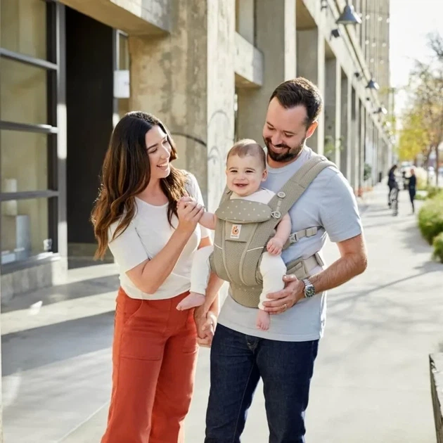 Рюкзак-переноска Ergobaby Omni Breeze Baby Carrier с рождения Soft Olive diamond - изображение 5