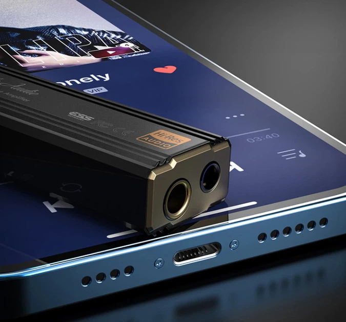 FiiO KA3 - Портативний ЦАП з Підсилювачем (ESS ES9038Q2M, 3.5 мм + 4.4 мм балансний вихід, DSD512/32bit 768kHz) - зображення 6