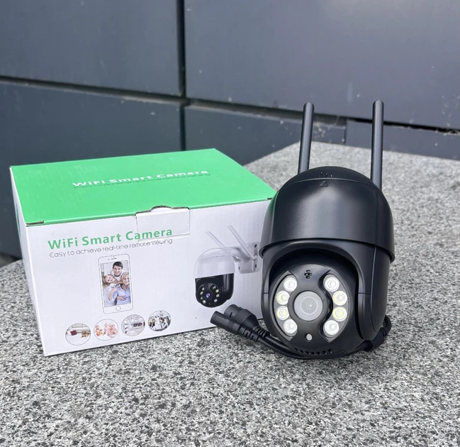 Уличная вайфай камера видеонаблюдения поворотная IP WiFi PTZ ICsee UKC Черная - изображение 8