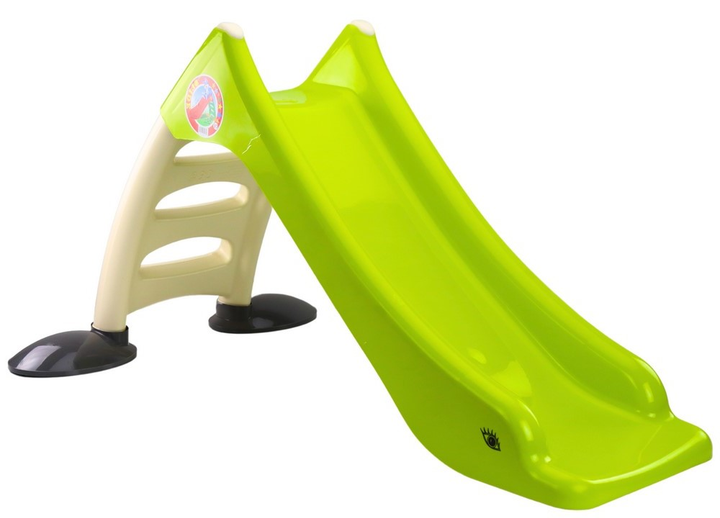Zjeżdżalnia ogrodowa dla dzieci LEAN Toys 424 Limonkowa (5905991075707) - obraz 2